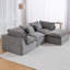 Canapé confortable en forme de L avec repose-pieds 102,3 po Boneless-1608075060