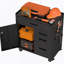 Mobile Tool Storage Cabinet - Garage Organizer With Lockable Compartment & 4 Drawers