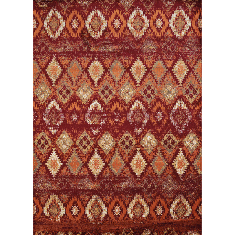 Randolph Synthetic Geometric Indoor Rug, Runner 1'1 x 7'2"