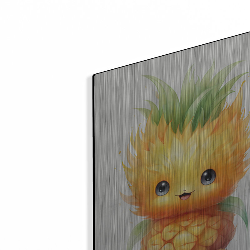 Art mural en métal luxueux «Cut Fruit Monster 4» par Momart, H 16 po x l 12 po
