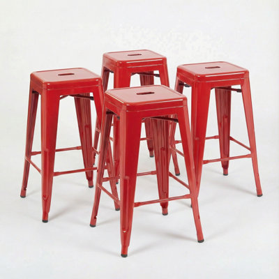Counter Stool with Metal Frame