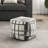 Multi-Color Square Pouf With Fabric Upholstery - Non-Slip Bottom, 300Lbs Weight Limit, 16" Cube, Modern Covered Sitting Non-Slip, 16"H, Capacity, Design