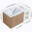 Meuble-lavabo à fermeture en douceur 36 po avec lavabo