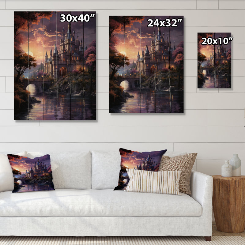 Châteaux Twilight Majesty Deep II sur bois, H 20 po x l 10 po x P 0,78 po