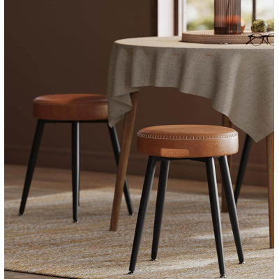 Ensemble de 2 chaises de salle à manger avec tabourets