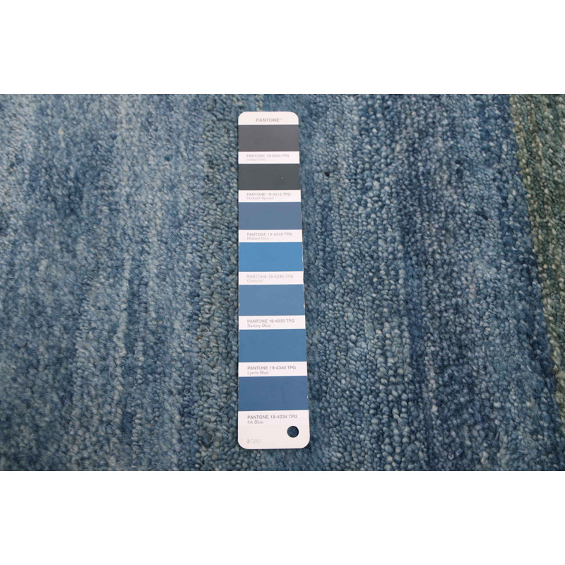 Tapis bleu Pak Finest Gabbeh 4 pi 5 po x 6 pi 3 po