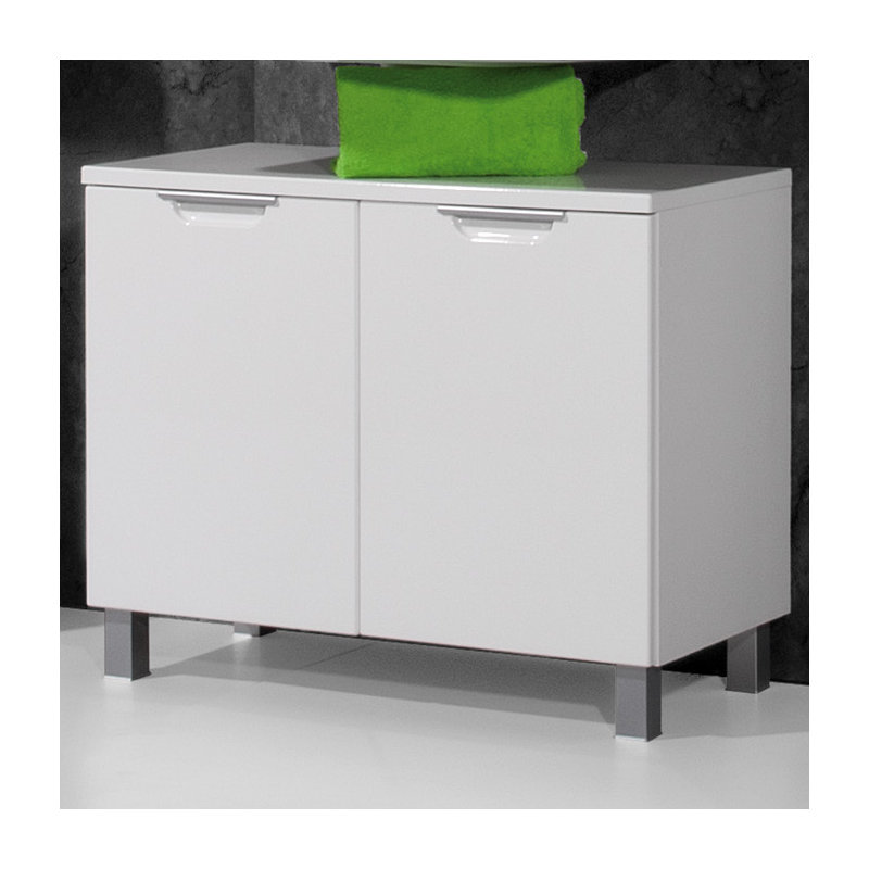 Liquid 70cm Bathroom Vanity Base Only in White