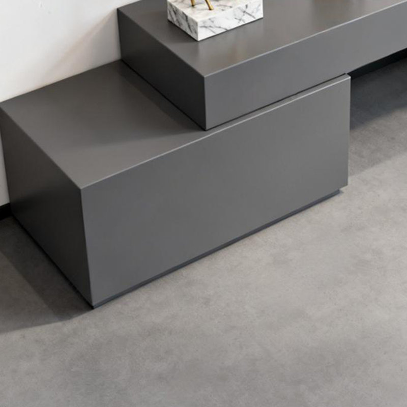 Présentoir moderne gris, 29,53 po x 59,06 po x 23,62 po