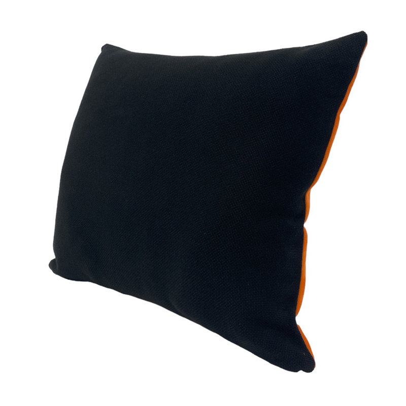 Orange Suede Decretive Throw Pillow