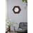 18.5" X 18.5" Hexagon Mirror With Solid Wood Frame, Wall Decor-652289684