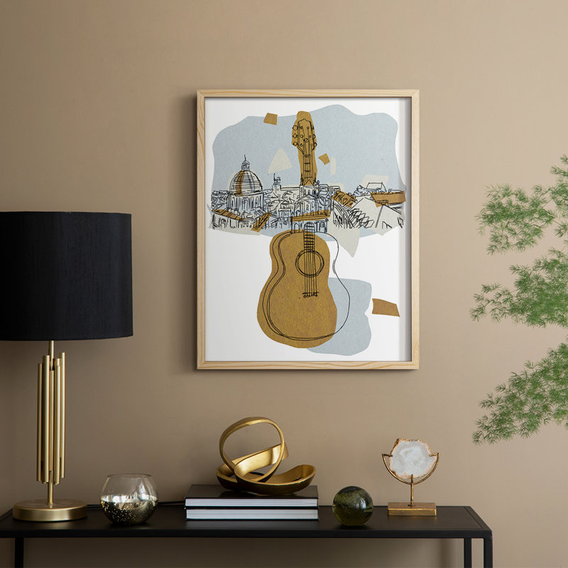 Rehearsal III Framed Print - Solid Wood, 11" H x 9" W