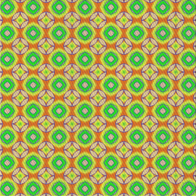 Geometric Indoor Rug, Square 7'