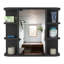 Armoire à pharmacie moderne, six tablettes extérieures-94239604