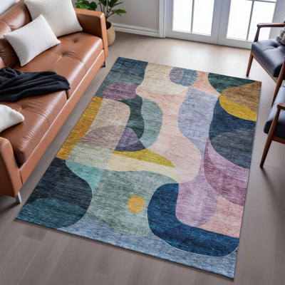 Premium Machine Washable Dever AMF1119 Contemporary Rug