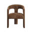 Chaise avec accoudoirs en lin Leonardo Brown (ensemble de 2)-2003450256