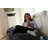 Bean Bag Chair - Shredded Foam Filled Round Pouf Chair - Plush, Ultra Soft Memory Foam Filled Bean Bag Chair with Microsuede Cover - Stuffed Foam Filled Furniture and Accessories for Dorm Room-2121120481-2065592691
