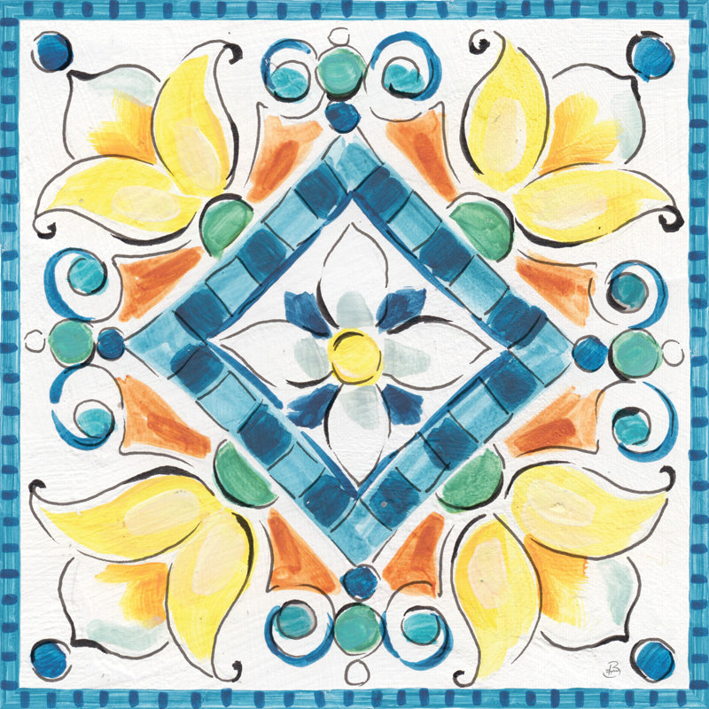 Mediterranean-Breeze by Daphne Brissonnet - Wrapped Canvas Painting, 30cm H x 20cm W 