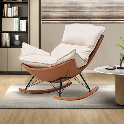 Chaise berçante en forme d'œuf