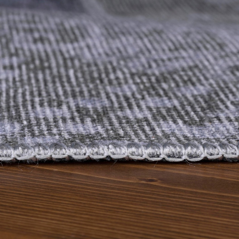 Premium Machine Washable Carpet, 4.6 x 6.2 Feet, 100% Polyester, 1850 g/m² | Pile Height: 0.2 Inches | Eco-Friendly Recycled Poly Cotton Underside | Perfect for Living Room, Bedroom, and High-Traffic Areas