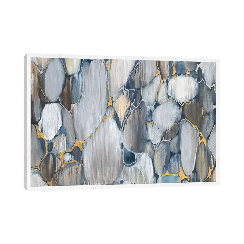 River Rocks by Liz Jardine - Gallery-Wrapped Canvas Giclée on Canvas, 66.04 cm H x 45.72 cm W, White Framed