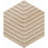 Cotto Charm 8" Porcelain Chevron Hex Tile-101900024