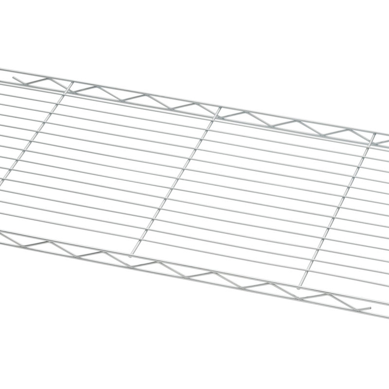  Étagère grillagée en métal à 4 niveaux 24 po x 12 po x 53,5 po Basics Ecostorage® / chrome, Chrome chrome