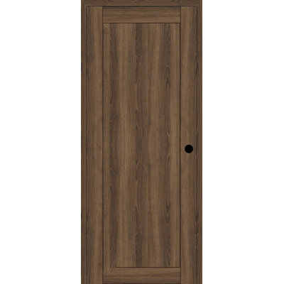 Porte intérieure standard préfinie en bois massif manufacturé 1 panneau Shaker