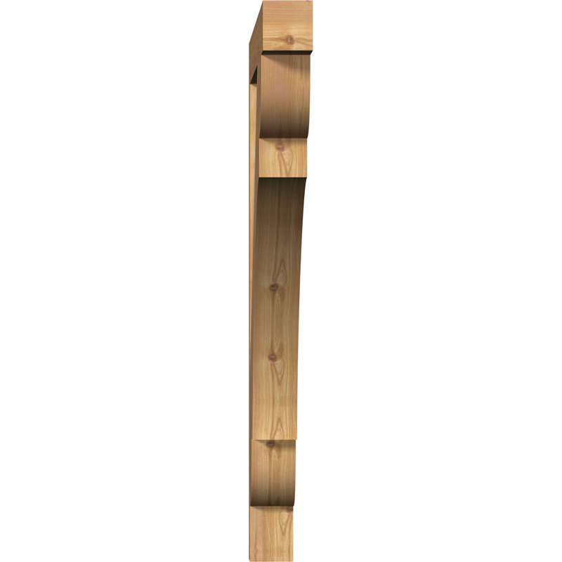 Olympic Block Bracket, 3 1/2"W Western Red Cedar (Smooth), 42"H  x 42"D