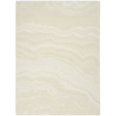 Cahide Abstract Wool Handmade Area Rug
