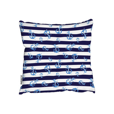 Striped Square Throw Cushion