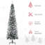 Arbre de Noël artificiel mince enneigé 7,5 pi avec branches réalistes et 738 pointes-851983028