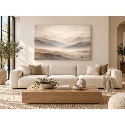Art mural sur toile Mist Valley Light