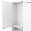 Lit double mural blanc avec tablette de rangement latérale et sous le lit rabattable pour tablettes à tiroirs intégrés Tidy Living