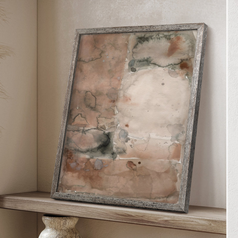 Mud Play I Framed Print - Solid Wood, 11" H x 9" W