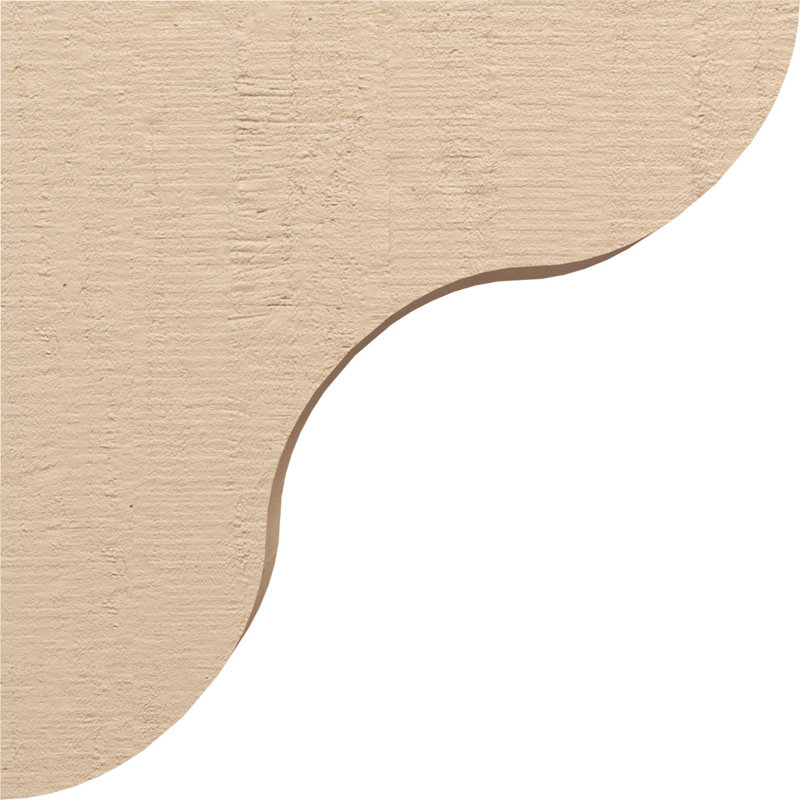 Corbeau en bois de cèdre brut TimberThane l 6 po x P 24 po x H 24 po Carmel, H 24 po x l 6 po x P 24 po
