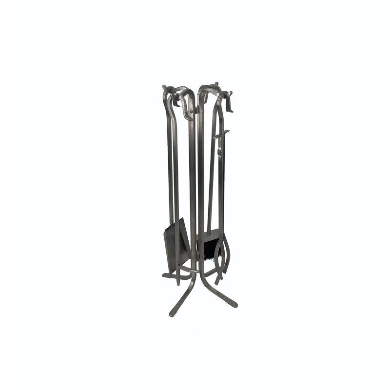 Danjou 5 Piece Stainless Steel Fireplace Tool Set