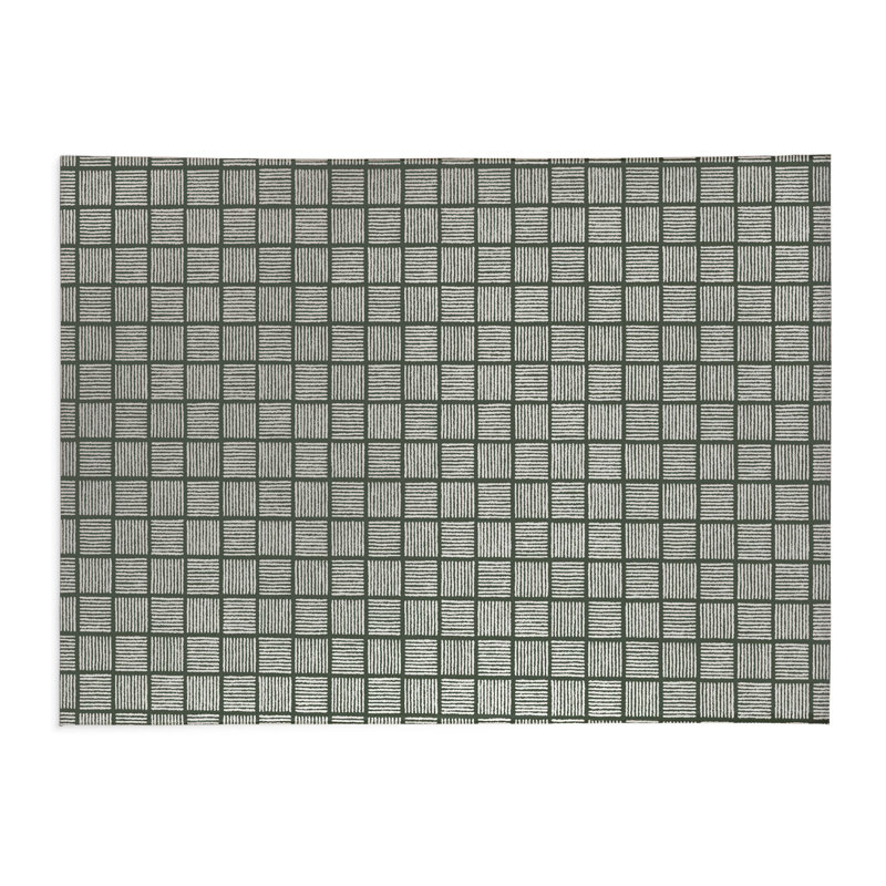 Tapis de bureau léger Tally Blocks, L 6 pi x L 4 pi, Chimichurri