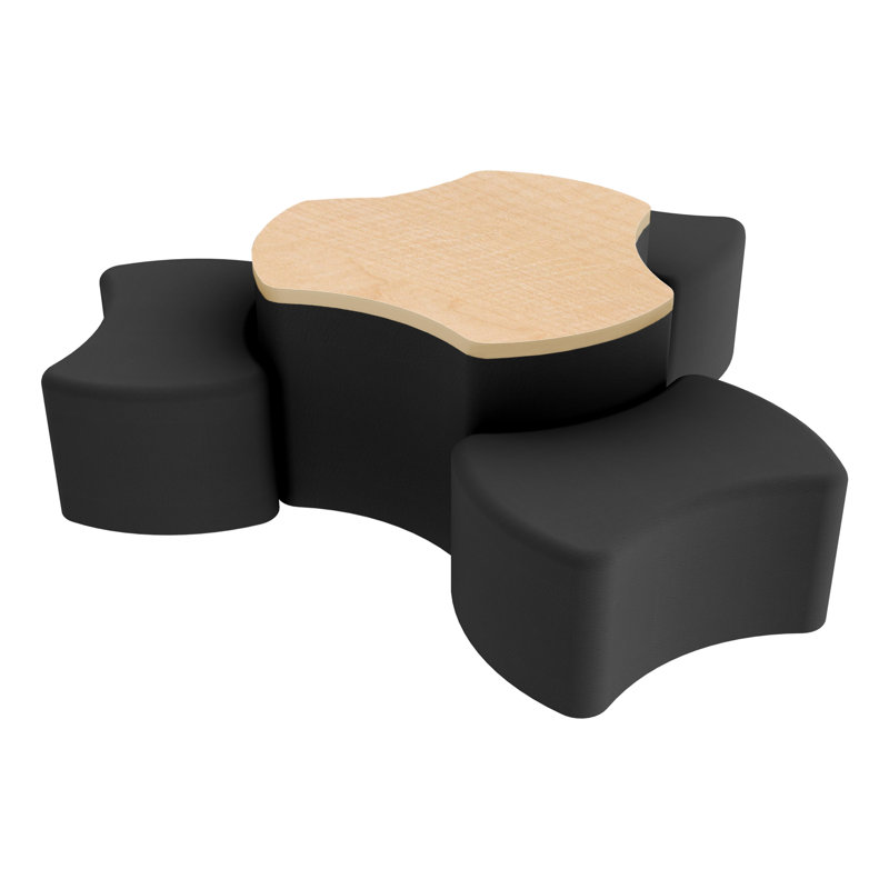 Ensemble de repose-pieds Pro Series, Noir / érable