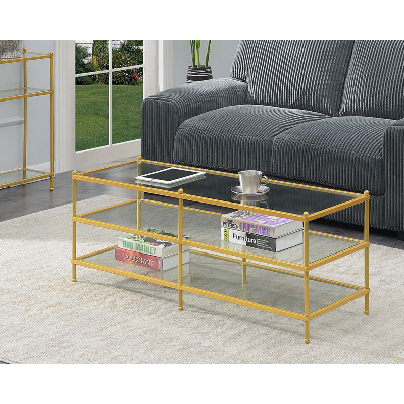 Carolina Frame Coffee Table with Shelves