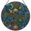 Panneau de vitrail 12 "H Ocean Waves-1121594012