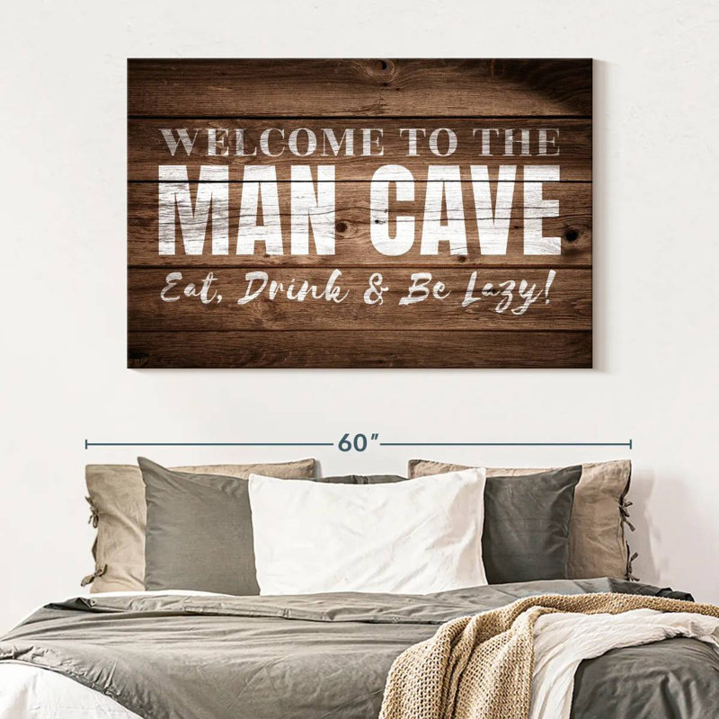 «Man Cave», impression sur toile, H 34 po x l 51 po x P 1,25 po