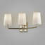 3 - Light Dimmable Silver Leaf Polished Nickel Vanity Light