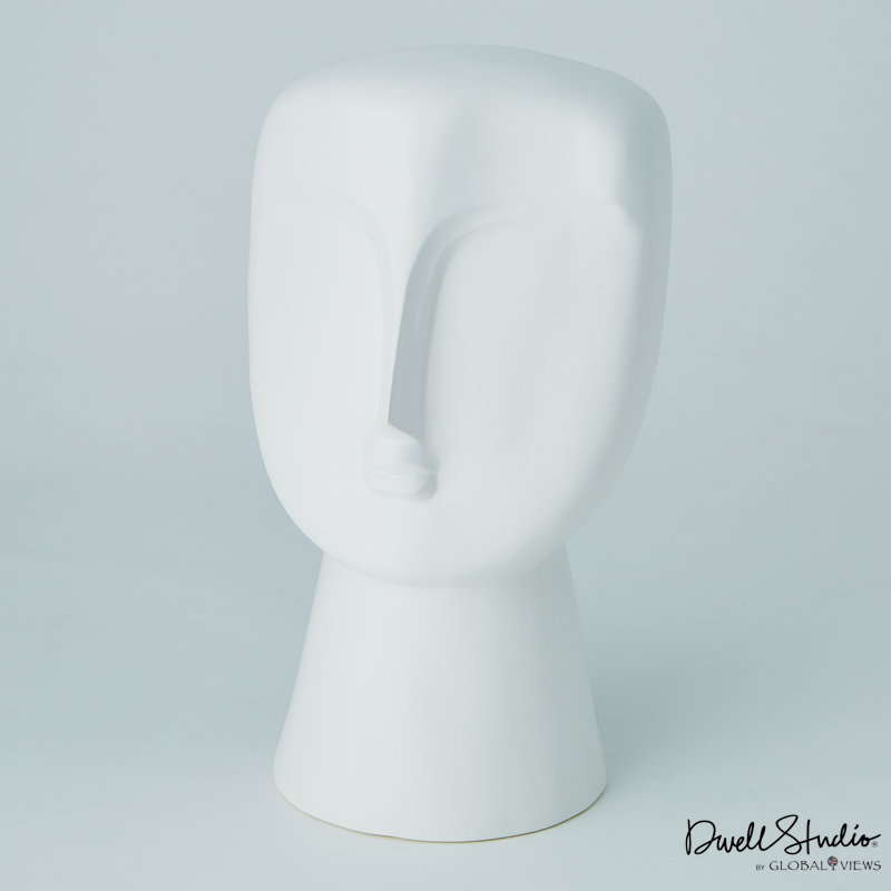 Matte Modernist Bust, Matte White