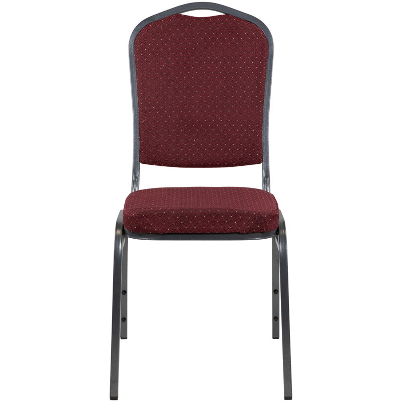 Chaise de banquet empilable en acier, Rouge