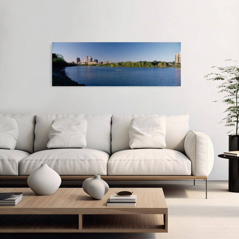 Buildings In A City Austin Texas USA by Gerald L. French - Wrapped Canvas Panoramic Print, 40.64 cm H x 121.92 cm W