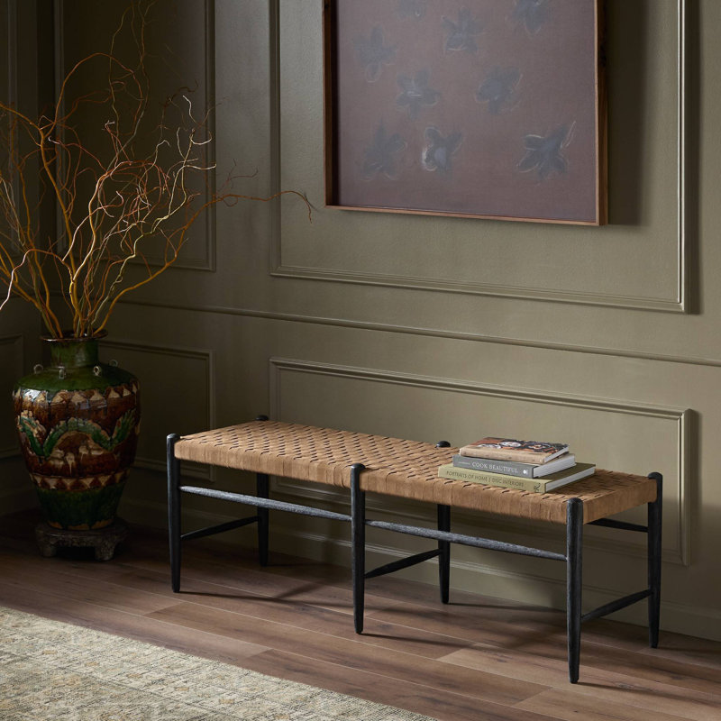 Wyatt Bench-Drifted Matte Black Water-based
