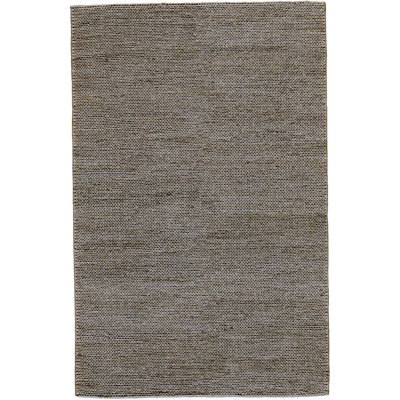 Tapis intérieur / extérieur taupe en coton tissé à plat à la main Amelea