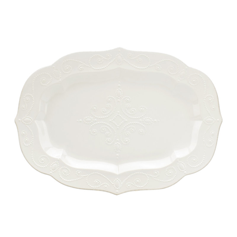 French Perle White Platter