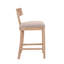 Counter Stools Set Of 2, Upholstered Counter Height Bar Stools With Solid Rubber Wood Frame, Backrest, Footrest, Armless Barstools For Home Bar, Kitchen Counter-1832525827