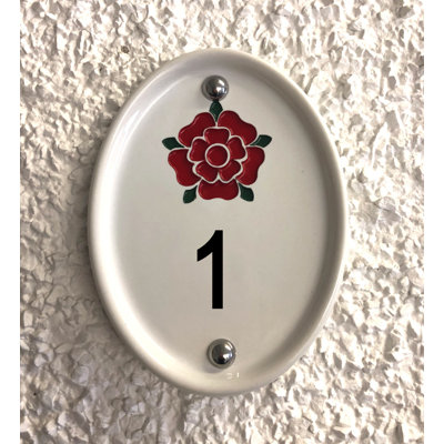 Grovebury 16.5cm H Ceramic House Number